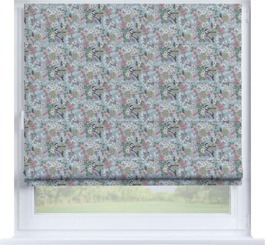 Римская штора «Кортин» на створку «Ежевичное утро»