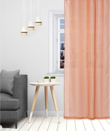 Тюль Этель 290×300 см, цвет терракотовый, вуаль, 100% п/э