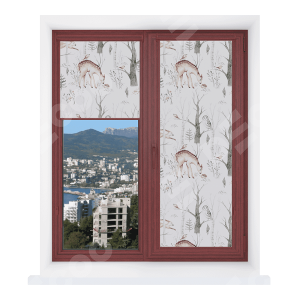 Рулонная штора Уни 2 с принтом Скандинавский питомник