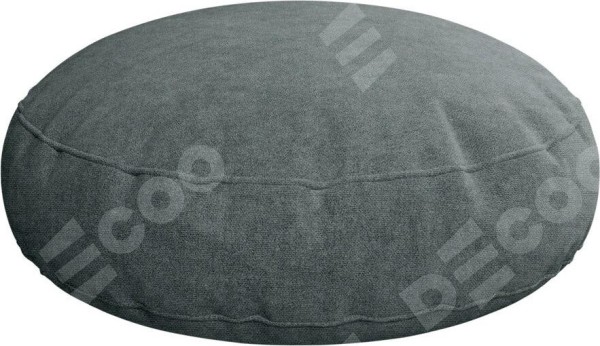 Подушка круглая Cortin вельвет серый