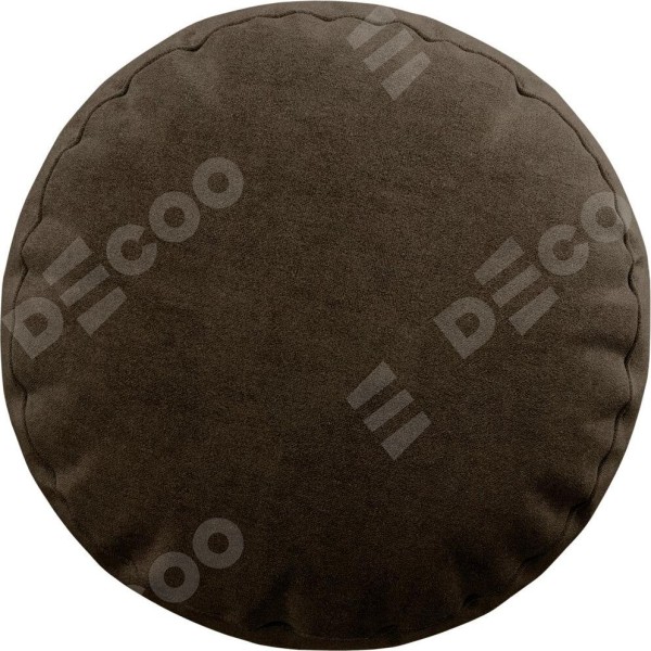 Подушка круглая Cortin бархат тёмно-коричневый