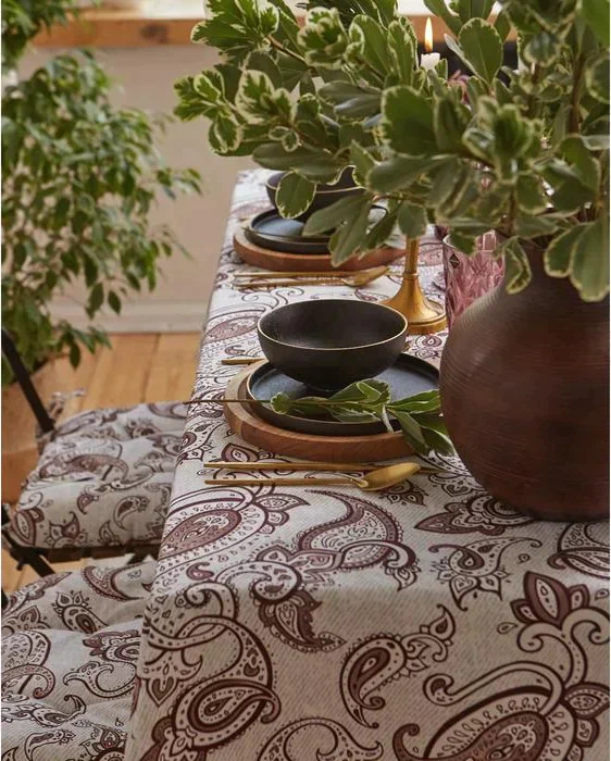 Скатерть "Этель" Восточные узоры 149х180 см, 100% хл, саржа 190 г/м2