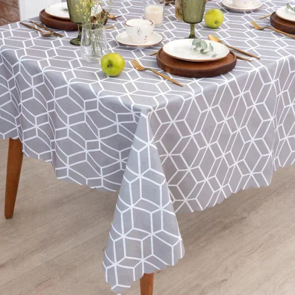 Скатерть Доляна Hexagon 145х300 см, 100% п/э