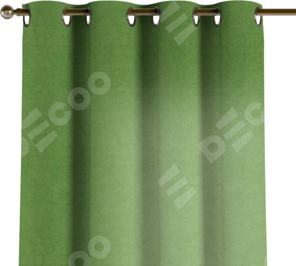 Комплект штор на люверсах вельвет салатовый
