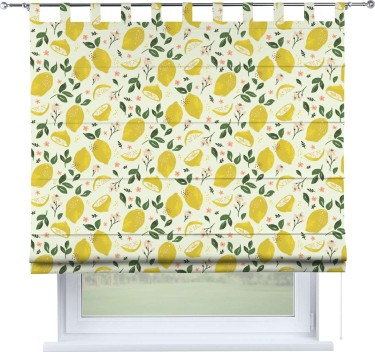 Римская штора на петлях «Сочные лимоны»