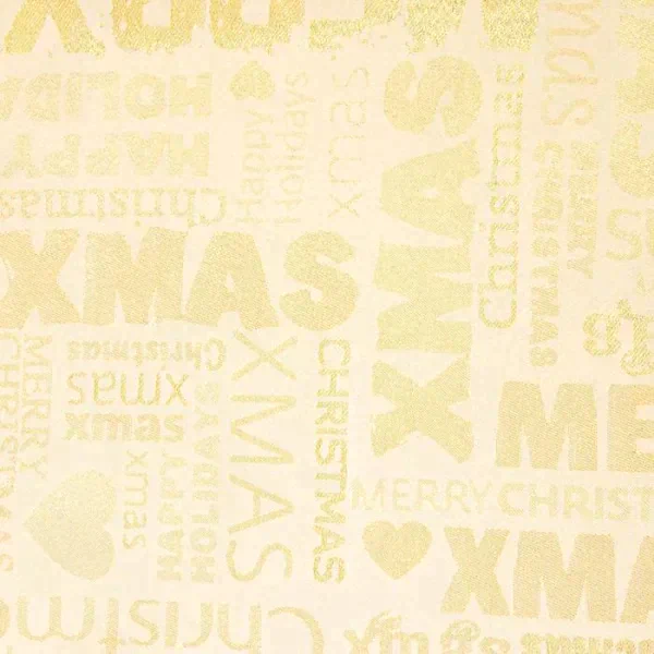 Скатерть Этель «Новый год: Merry xmas» цвет золотой, 142*180 +/-3 см, 115 ±10 гр, 100% п/э
