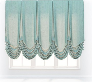 Австрийская штора «Кортин», ткань вельвет тиффани