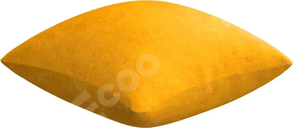 Подушка декоративная Cortin, вельвет желтый, 40х40 см