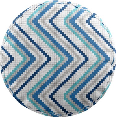 Подушка круглая Cortin «Геометрическая волна»