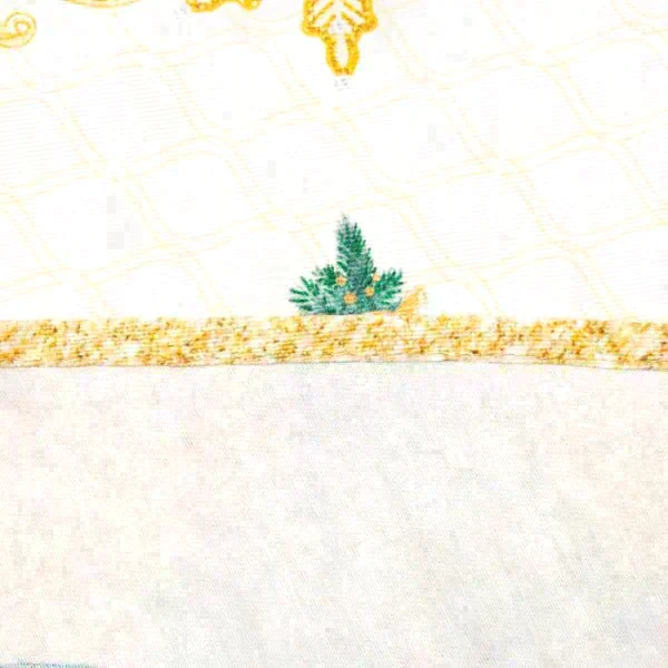 Скатерть "Этель" Golden Christmas  d=215 +/- 2см с ГМВО, 100%хл, саржа 190 гр/м2