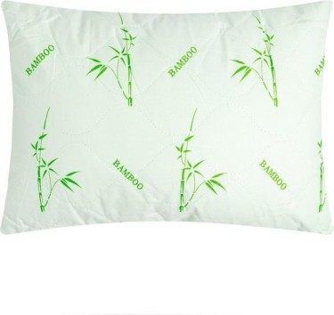 Подушка Адамас "Бамбук", размер 40х60 см, бамбуковое волокно, чехол тик