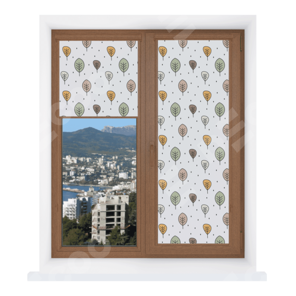 Рулонная штора Уни 2 с принтом Простые деревья