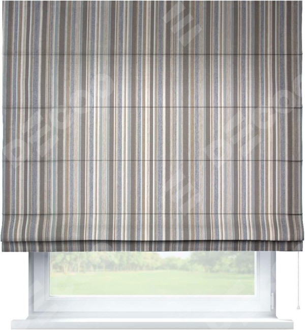Римская штора «Кортин» для проёма, ткань «Горизонт День»