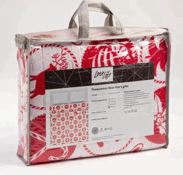 Покрывало LoveLife евро "New Year's gifts" 200*210±5см