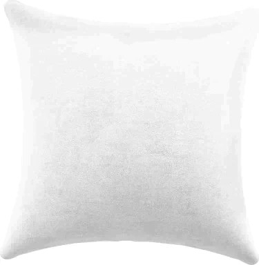Подушка декоративная Cortin, вельвет белый, 40х40 см
