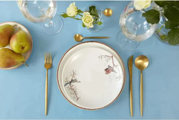 Скатерть Этель Elegance 150*300 +/-3см, цв.серо-синий, пл. 192 г/м2, хл с ВГМО