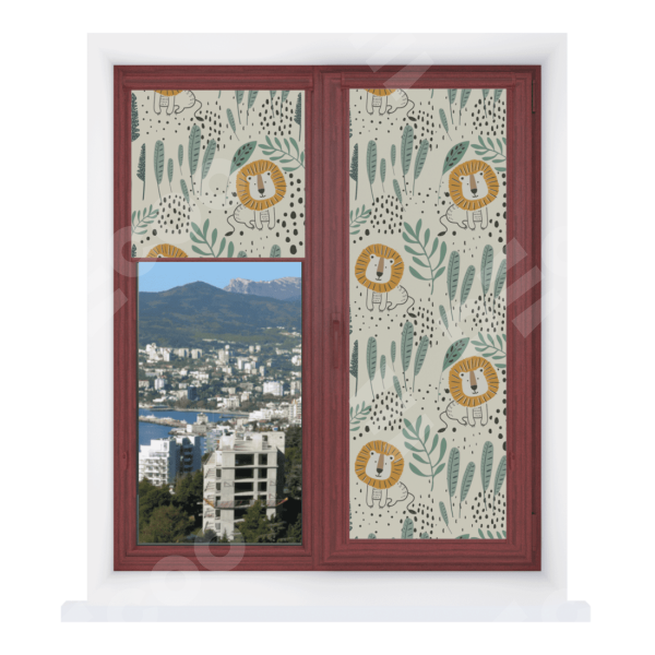 Рулонная штора Уни 2 с принтом Лев из джунглей