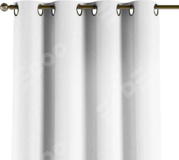 Комплект штор на люверсах ткань однотонная белоснежная