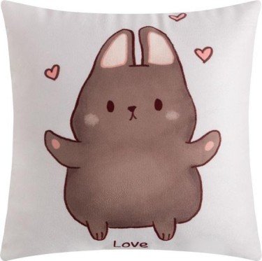 Подушка декоративная "Пухляш", 40*40 см, 100% п/э, велюр