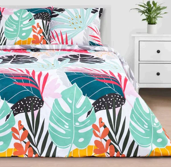 Постельное белье "Этель" 2 сп Сolored tropics 175*215 см, 200*220 см, 70*70 см -2 шт
