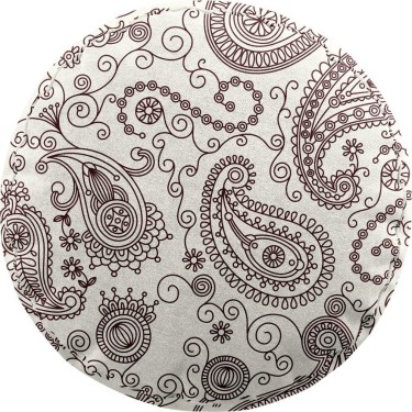 Подушка круглая Cortin «Индийский узор»