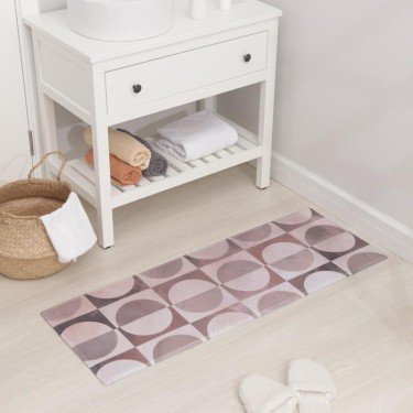 Коврик Доляна «Сфера», 45×120 см, цвет бежевый