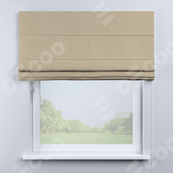 Римская штора «Кортин» для проёма, блэкаут однотонный, кофейно-бежевый