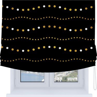 Римская штора Soft с мягкими складками, «Яркие огоньки»