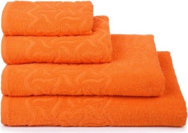 Полотенце махровое «Радуга» цвет оранжевый, 70х130, 295 гр/м