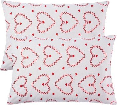 Комплект наволочек "Этель" Heart 50х70 см - 2 шт, 100% хлопок, бязь