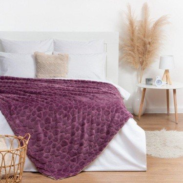 Плед Этель «Мозайка» 200х220 см, цвет фиолетовый