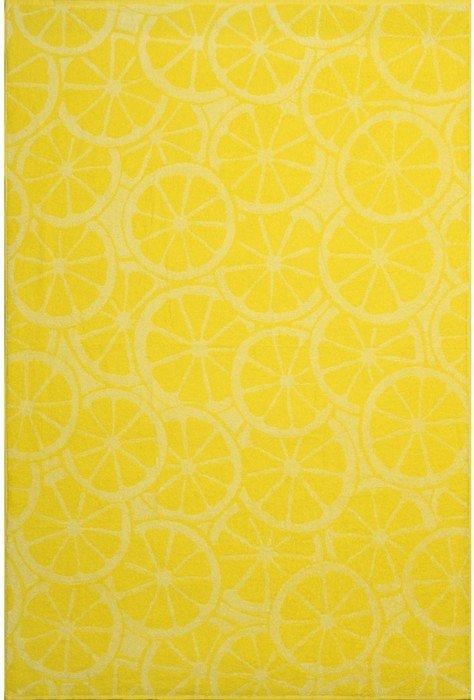 Полотенце махровое Lemon color, 100х150 см, цвет жёлтый