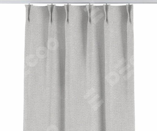 Комплект штор лён димаут светло-бежевый, на тесьме «Кустик»